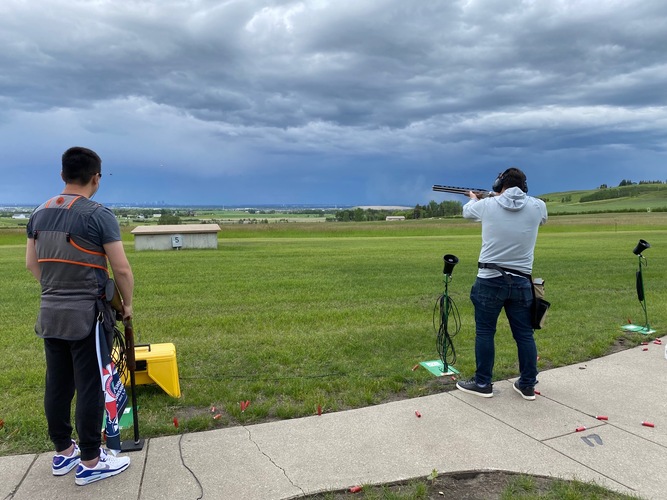 Drone clearance skeet shooting
